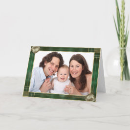 Grönt Antique Ram lägg till ditt foto här Kort