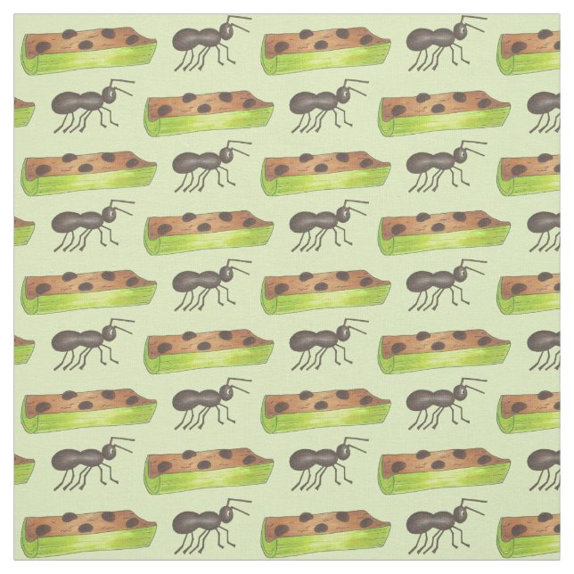 Grönt Ants på en bricka i ett skål Tyg (Provkarta)