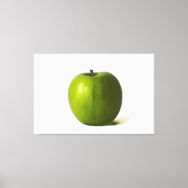 Grönt Apple 60 x 40 (150 x 100 cm)-waccna Canvastryck (Framsida)