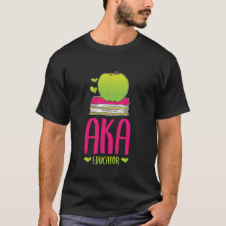Grönt Apple AKA Educator School Studenter S T Shirt