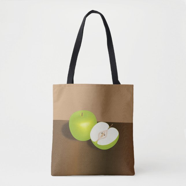 Grönt Apple and-a-Halvstillliv Tygkasse (Framsida)