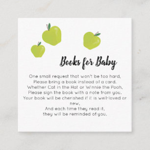 Grönt Apple Bokar för Baby Tilläggskort