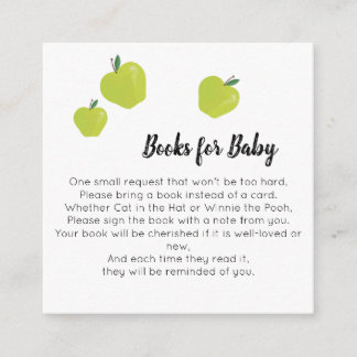 Grönt Apple Bokar för Baby Tilläggskort