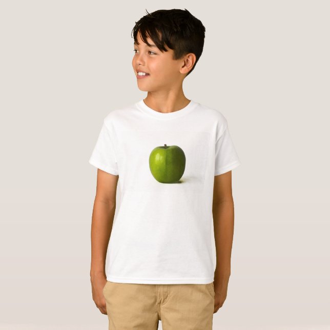 Grönt Apple Boys cn T-Shirt (Hel framsida)