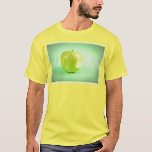 "Grönt Apple" Cute Photo. Köp nu T Shirt (Framsida)