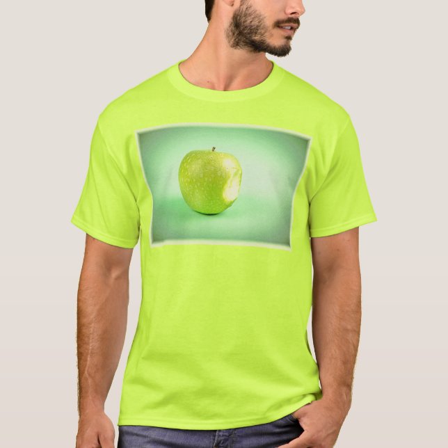 "Grönt Apple" Cute Photo. Köp nu T Shirt (Framsida)