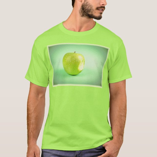 "Grönt Apple" Cute Photo. Köp nu T Shirt (Framsida)