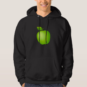Grönt Äpple Fresh Fruit Vegetarian Vegan Cook Hoodie