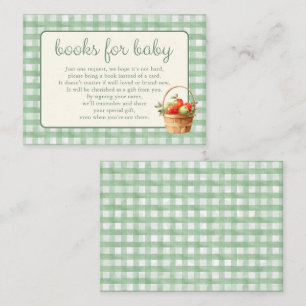 Grönt äpple i våra ögon Baby Shower Böcker för Beb Tilläggskort