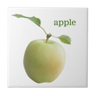 Grönt äpple kakelplatta