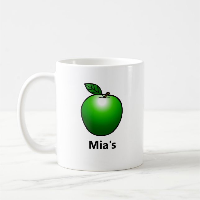 Grönt Äpple Klassisk Mugg (Vänster)