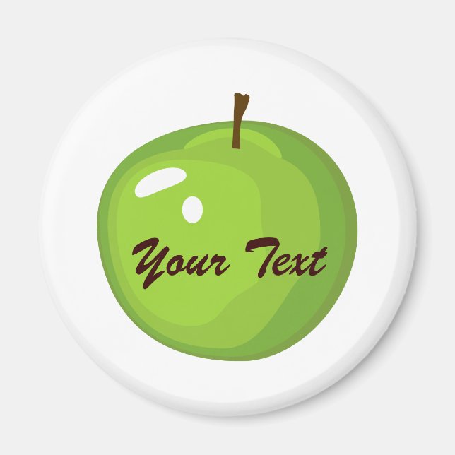 Grönt Apple Magnet (Framsidan)