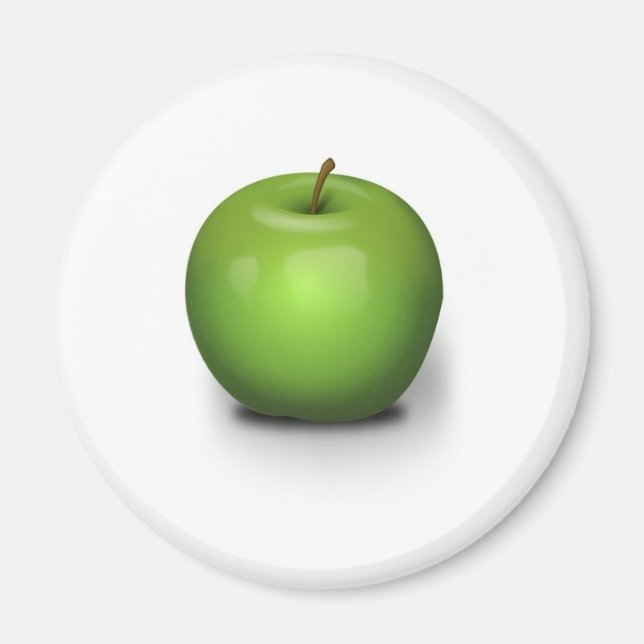 Grönt Apple Magnet (Framsidan)