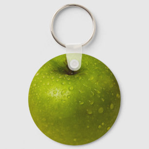 Grönt äpple nyckelring