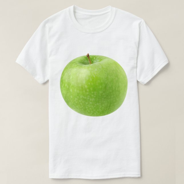 Grönt äpple t shirt (Design framsida)