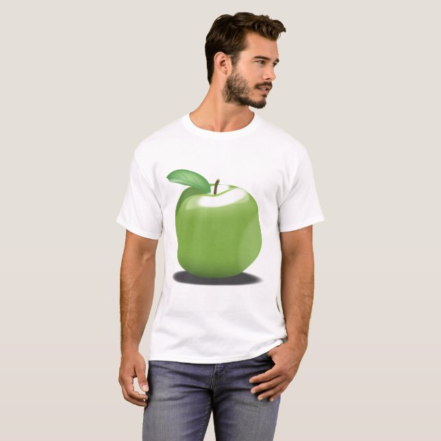 Grönt Äpple T-shirt (Hel framsida)