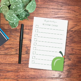 Grönt Apple Teacher to-Do List Post-it Notes