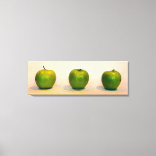 Grönt Apple Trio Canvastryck