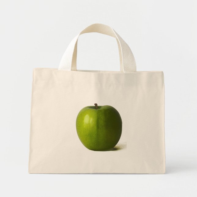 Grönt Apple ttcna Mini Tygkasse (Framsidan)