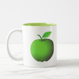 Grönt äpple Två-Tonad mugg
