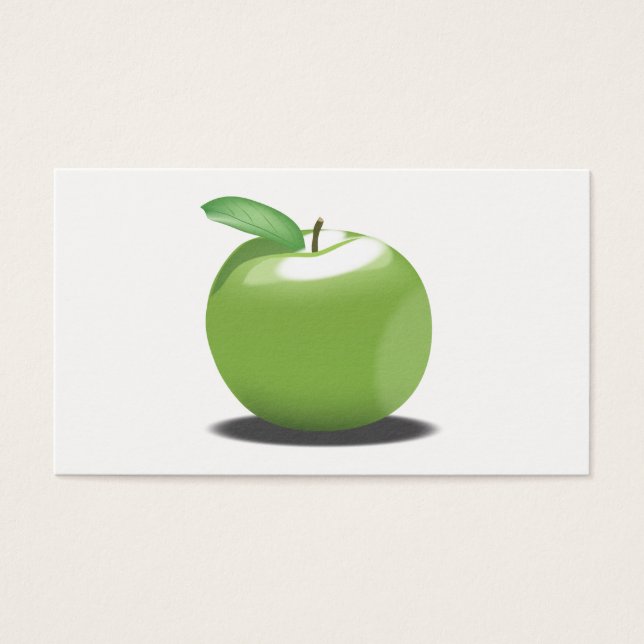 Grönt Apple Visitkort (Framsidan)