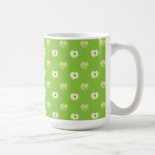 grönt äpplen mönster kaffemugg