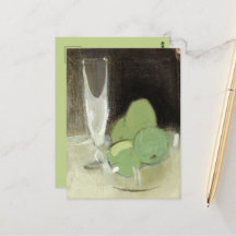 Grönt Apples and Champagne Glass, H.Schjerfbeck