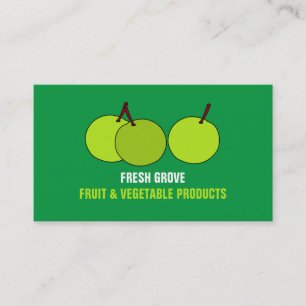 Grönt Apples, Greengrocers Visitkort