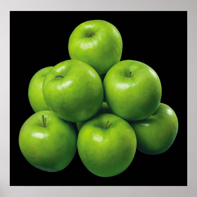 Grönt Apples Poster (Framsidan)
