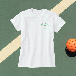 Grönt Après PKBL Klubb Vapensköld Pickleball Dam T Shirt