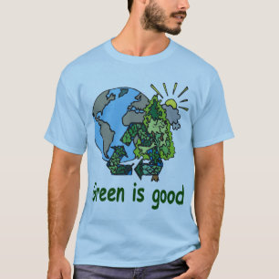 Grönt är den bra skjortan tee