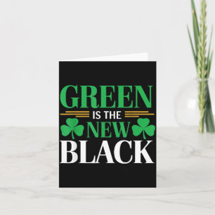 Grönt Är Det Nya Svarta - St. Patrick's Day Shamro Kort