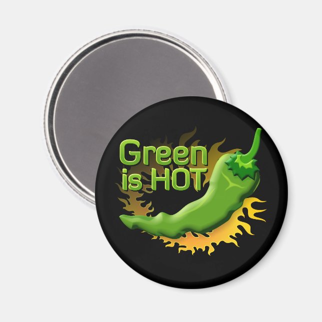 Grönt är HETT Magnet (Front/Back)