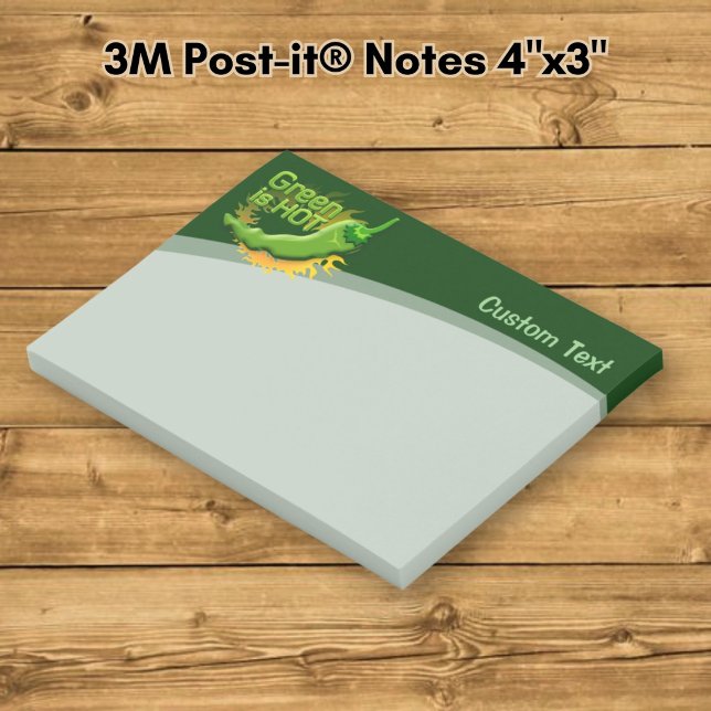 Grönt är HETT Post-it Block (Skapare uppladdad)