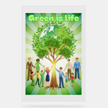 Grönt är Life Poster