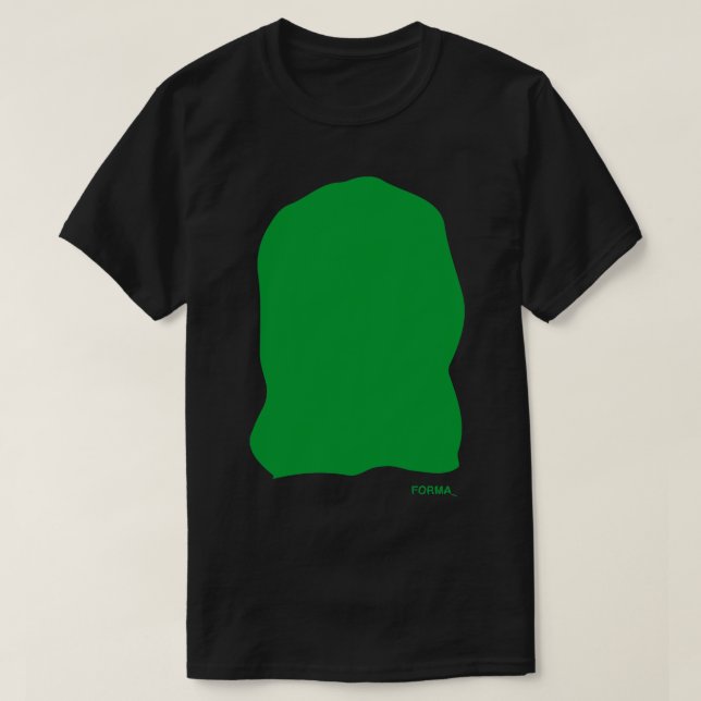 Grönt arc forma t shirt (Design framsida)