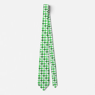 Grönt Argyle Anpassningsbar Tie Slips