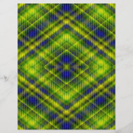 Grönt Argyle Bulk Scrapbookpapper Sidor Reklamblad