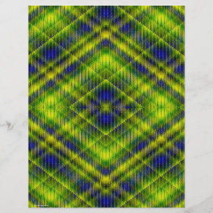 Grönt Argyle Bulk Scrapbookpapper Sidor Reklamblad