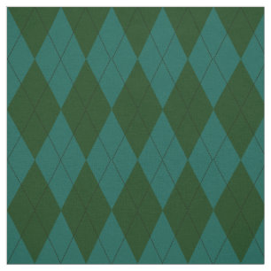 Grönt Argyle för djungel och för Jade mönster Tyg