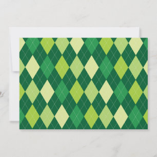 Grönt argyle mönster