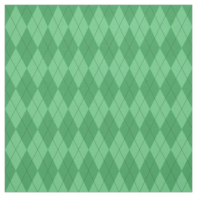 Grönt Argyle mönstertyg Tyg (Provkarta)