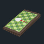 Grönt argyle plaid golfers, mönstrad<br><div class="desc">Traditionell golfingargyle (argyll) diamant mönster golfplatta. Perfekt att behålla lite pengar med dina golfklubbar. Designad av Sarah Trett.</div>