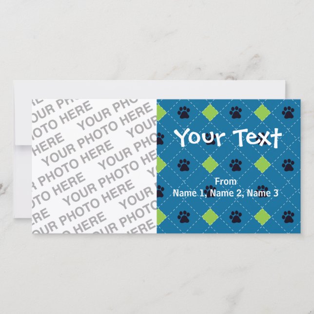 Grönt Argyle Tass avtryck (Framsida)