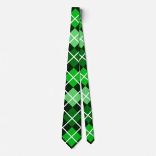 Grönt Argyle Tie Slips