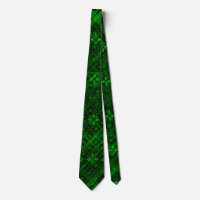 Grönt Argyle Tie