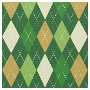 Grönt Argyle tyg