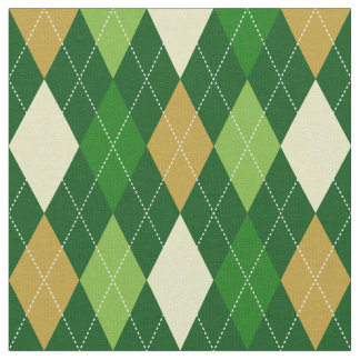 Grönt Argyle tyg