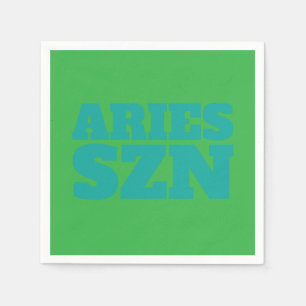 Grönt Aries SZN-Coola Pappersservett