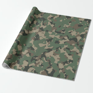 Grönt armén Camo Mönster Presentpapper